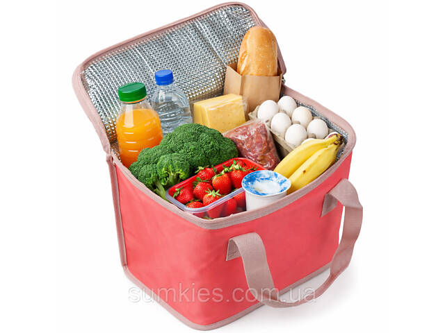 Легка сумка холодильник, термосумка 12L Live in style коралова - Фото 1