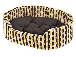 Лежак - кровать для собак и кошек Ferplast Dandy C (Ферпласт Денди С) 80 x 55 x h 20 cm - DANDY C 80, Черный с белым