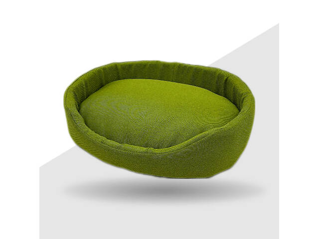 Лежак для собак і котів Альфа No1 320х430х100 салатовий - Фото 1