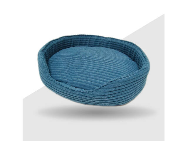 Лежак для собак і котів Денді синій No8 660х890х140 - Фото 1