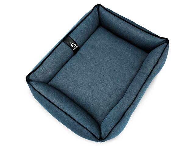Лежак для собак і котів EGO Bosyak Рогожка M 75x65 Синій (місце для сну для собак і котиків) - Фото 3