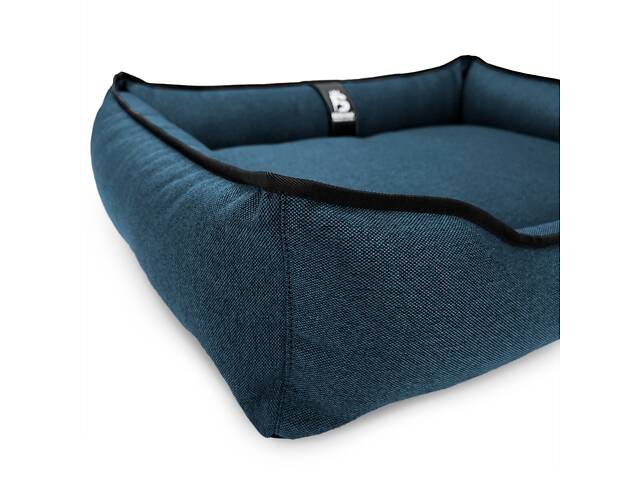 Лежак для собак і котів EGO Bosyak Рогожка M 75x65 Синій (місце для сну для собак і котиків) - Фото 5