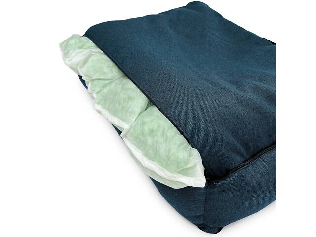 Лежак для собак і котів EGO Bosyak Рогожка M 75x65 Синій (місце для сну для собак і котиків) - Фото 9