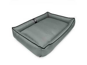 Лежак для собак усіх порід EGO Bosyak Waterproof 2XL 115х95 Сірий (спальне місце для великих собак)