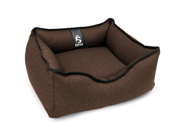 Лежак для собак и котов EGO Bosyak Рогожка XS 50x45 Коричневый (спальное место для собак и кошек) - Фото 1