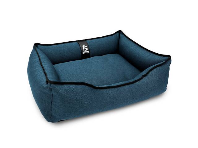 Лежак для собак и котов EGO Bosyak Рогожка S 65x55 Синий (спальное место для собак и кошек) - Фото 1