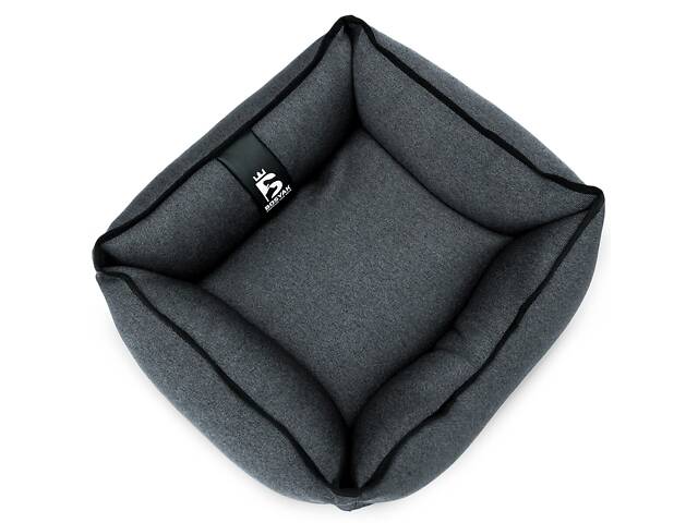 Лежак для собак и котов EGO Bosyak Рогожка XS 50x45 Серый (спальное место для собак и кошек) - Фото 3