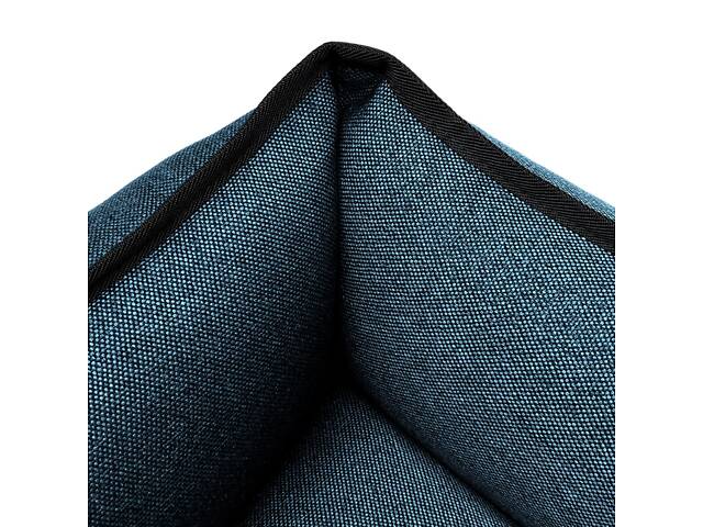 Лежак для собак и котов EGO Bosyak Рогожка S 65x55 Синий (спальное место для собак и кошек) - Фото 4