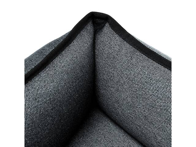 Лежак для собак и котов EGO Bosyak Рогожка XS 50x45 Серый (спальное место для собак и кошек) - Фото 4