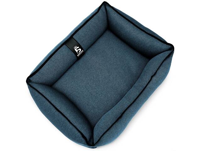 Лежак для собак и котов EGO Bosyak Рогожка S 65x55 Синий (спальное место для собак и кошек) - Фото 3