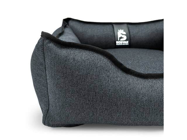 Лежак для собак и котов EGO Bosyak Рогожка XS 50x45 Серый (спальное место для собак и кошек) - Фото 5