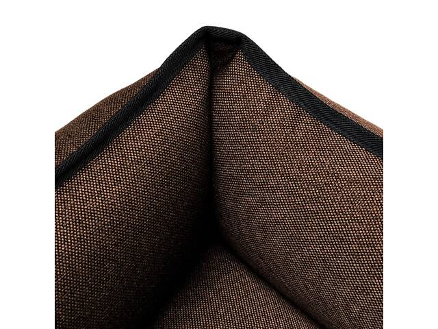 Лежак для собак и котов EGO Bosyak Рогожка XS 50x45 Коричневый (спальное место для собак и кошек) - Фото 4