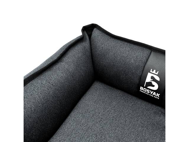 Лежак для собак и котов EGO Bosyak Рогожка XS 50x45 Серый (спальное место для собак и кошек) - Фото 6