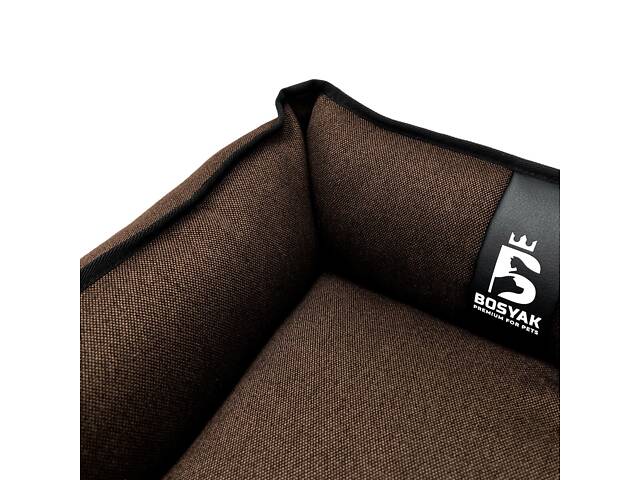 Лежак для собак и котов EGO Bosyak Рогожка XS 50x45 Коричневый (спальное место для собак и кошек) - Фото 6