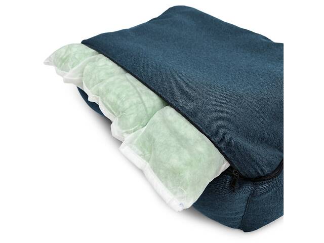 Лежак для собак и котов EGO Bosyak Рогожка S 65x55 Синий (спальное место для собак и кошек) - Фото 8