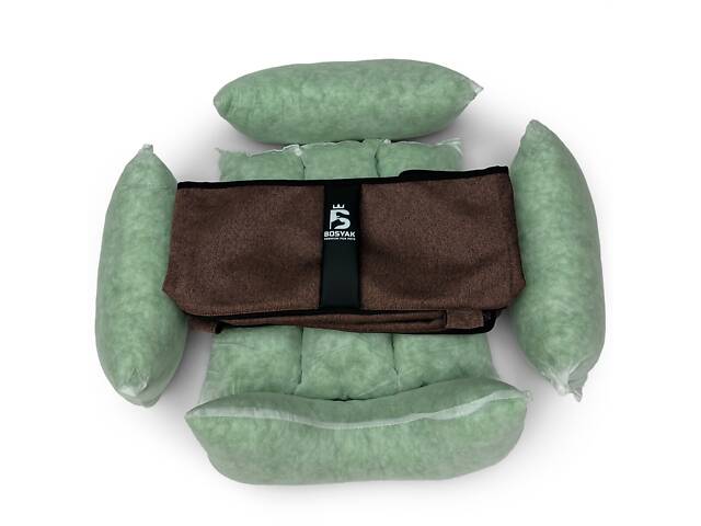 Лежак для собак и котов EGO Bosyak Рогожка XS 50x45 Коричневый (спальное место для собак и кошек) - Фото 10