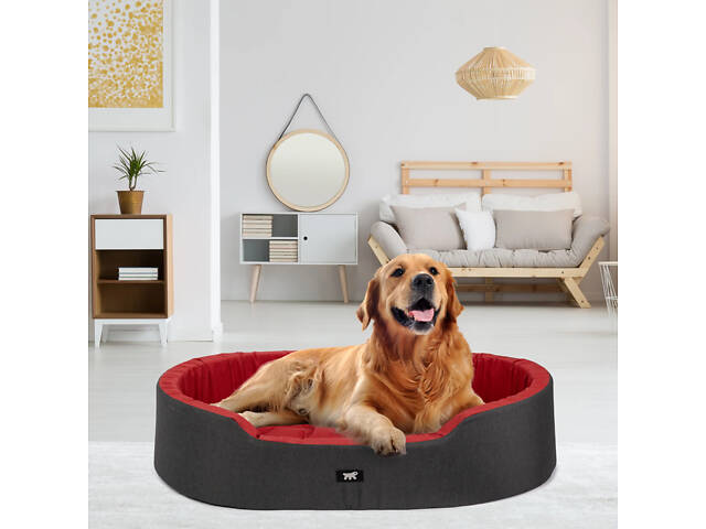 Лежак - ліжко для собак і кошек Ferplast Dandy C Colour (Ферпласт Денди С Колор) 110 x 70 x h 23 cm - 110, Червоний. - Фото 5