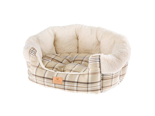 Лежак - м'яке місце для собак і кошек Ferplast Etoile (Ферпласт Етойл) 72 х 62 х h 22 см - 6, Бежевий. - Фото 1