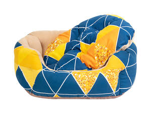 Лежанка для котів і собак Collar Елегант 1 45х35х15 см Різнокольоровий (15624)