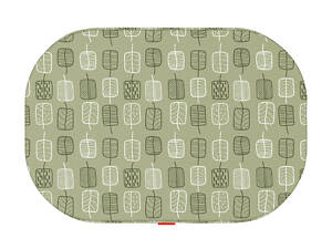 Лежанка для собак WAUDOG Relax, малюнок 'Зелене листя', зі змінним чохлом , S, Ш 55 см, Дл 40см