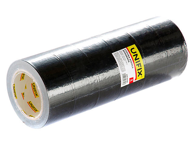 Лента армированная Unifix - 50 мм x 25 м черная - Фото 2