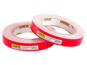 Лента двухсторонняя Unifix - 19 мм x 5 м вспененная белая