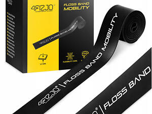 Лента компрессионная для флосинга 4FIZJO Floss Band 207 x 5 x 0.15 см Black (P-5907222931882)