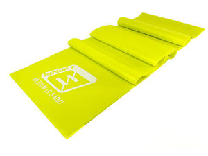 Стрічка латексна EasyFit 0.5 мм для пілатеса та йоги жовта