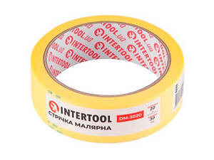 Лента малярная Intertool 30 мм х 20 м желтая (DM-3020) (8 шт.)