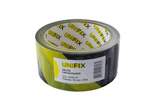 Лента сигнальная Unifix 50 мм x 90 м желто-черная (SGL-5090YG)