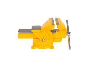 Лещата слюсарні настільні поворотні MASTERTOOL 150 мм з ковадлом 07-0215