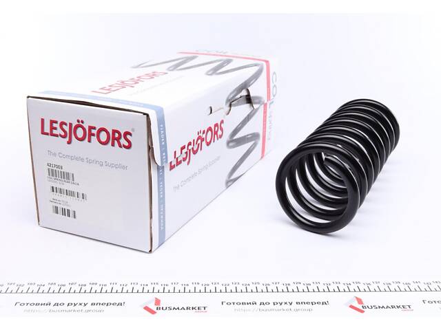 LESJOFORS 4217003 Пружина (задняя) Dacia Logan 1.6 16V Flexifuel 10- (седан)/Sandero 1.2/1.4/1.5dCi/1.6 08- (накл.з.ч) - Фото 1