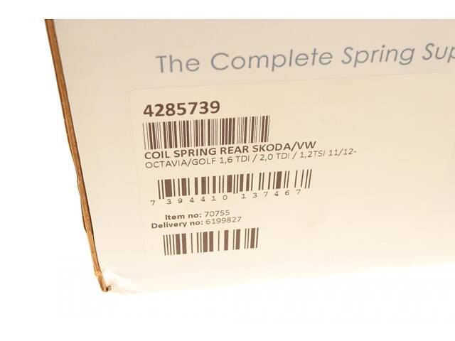 LESJOFORS 4285739 Пружина (задняя) Skoda Octavia 1.6TDI/2.0TDI/VW Golf VII 1.0-1.2TSI 12-20 (хэтчбэк) (без спорт.ход.ч) - Фото 6