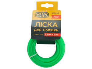 Волосінь для тріммера Сила 2.4 мм x 15 м семикутник (550252)