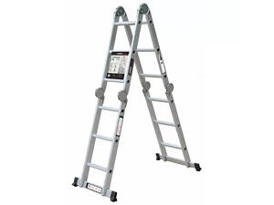 Лестница-трансформер LADDER STANDART 4х4 секции/ступени : 120кг, алюминий, вес 10.8кг (190-9404)