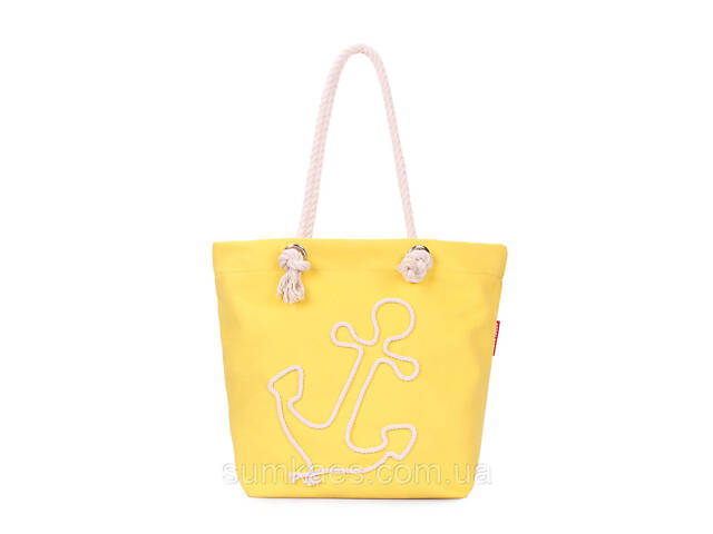 Літня сумка з якорем POOLPARTY Anchor жовта - Фото 1