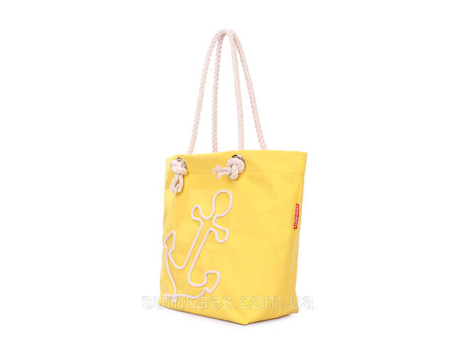 Літня сумка з якорем POOLPARTY Anchor жовта - Фото 2