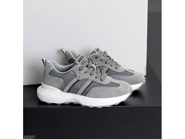 Летние кроссовки серые натур замш, кроссовки Rih 36,37,40р код 24207 - Фото 8