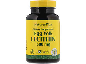Лецитин Nature's Plus Egg Yolk Lecithin 600 mg 90 Veg Caps NTP4173 (000002382)