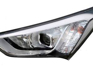 Ліва фара HYUNDAI SANTA FE III 12-15, FP 3237 R1-E, DEPO, ЕЛ. H7*2,PY21W,LED (БІЛА ВСТАВКА)