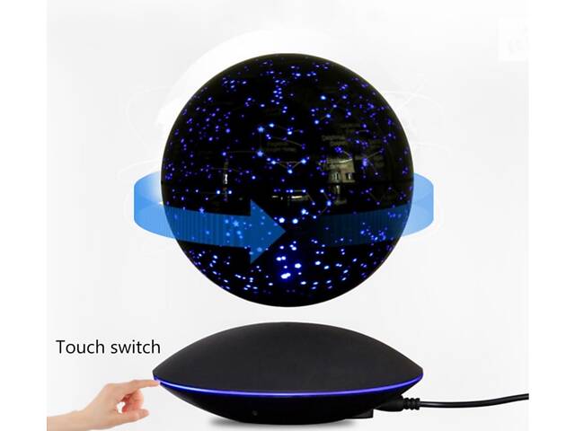 Левитирующий глобус Levitating globe Звездное небо 6' 16 см (LPG6001ZNB) - Фото 2