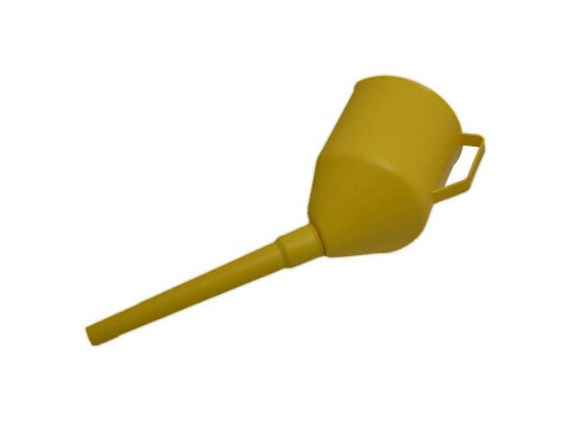Лійка автомобільна Poputchik універсальна 3 в 1 жовта (07-003) - Фото 1