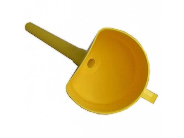 Лійка автомобільна Poputchik універсальна 3 в 1 жовта (07-003) - Фото 2