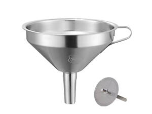 Лійка воронка неіржавка з фільтром 130 мм No2206