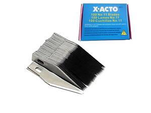 Лезвие для макетного модельного ножа скальпеля X-Acto №11 100x