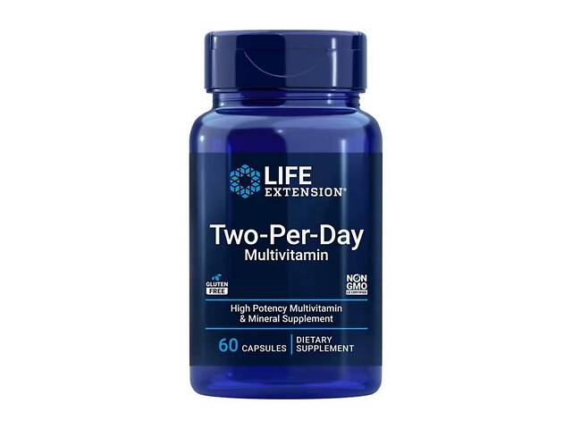 Life Extension Two-Per-Day Capsules 60 caps - Фото 1