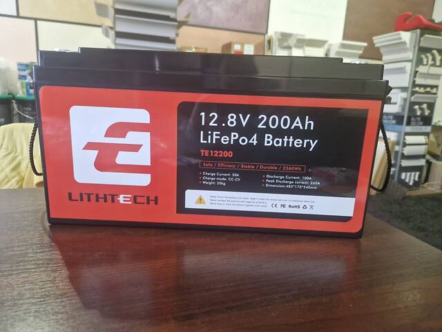 LiFePo 200ah 12,8v акумулятор - Фото 2