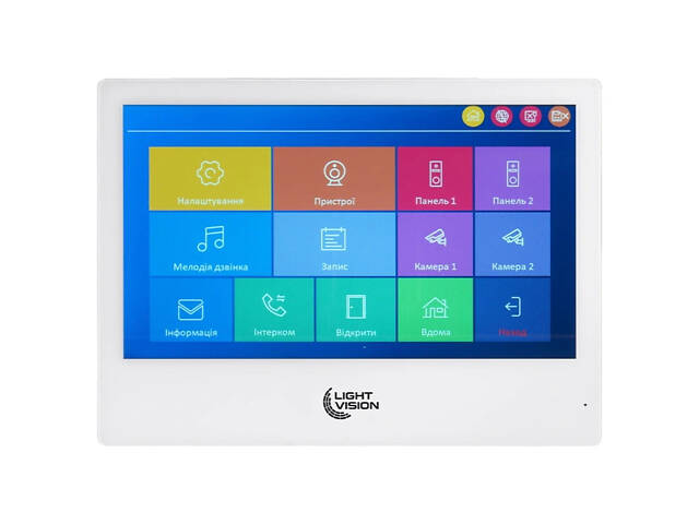 Light Vision SINGAPORE WiFi FHD WHITE (AI) 10' Видеодомофон - Фото 1