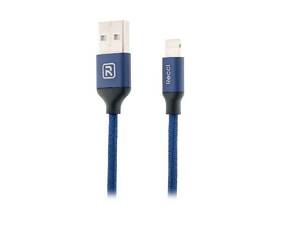 Lightning кабель Fabrics RCL-M100, 1m blue Recci CC300163
