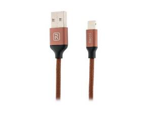 Lightning кабель Fabrics RCL-M100, 1m brown Recci CC300162
